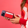 Mag Safe Leather Wallet with RFID - Red by CASUPO