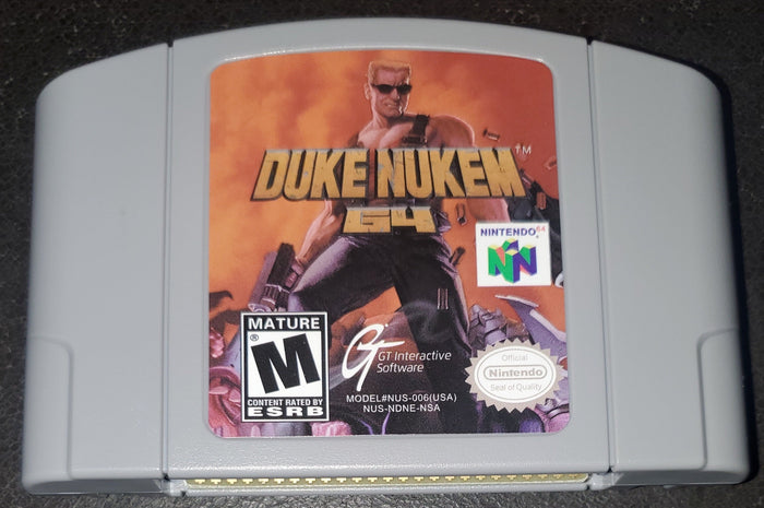 Duke Nukem 64 N64 Video Game Cartridge Nintendo 64 1997 by VintageVideoGameStore