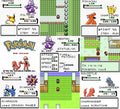 Pokemon Red Version Full Color GBC ROM Hack Video Game Gameboy Color by VintageVideoGameStore