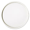 Dart Spiral-Wound Paper Hot Cup Lids, Fits 16 oz Cups, White, 25/Sleeve, 20 Sleeves/Carton