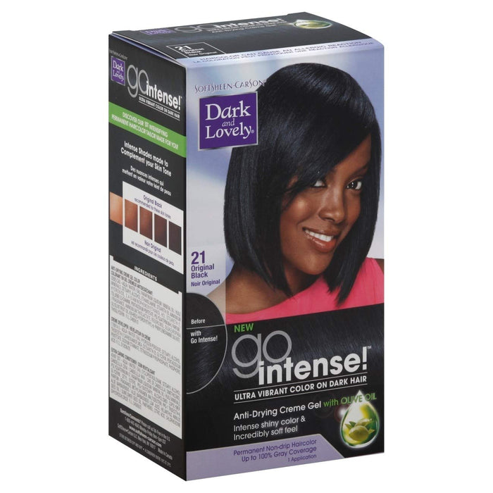 Dark and Lovely Go Intense Permanent Hair Color Original Black 21 by Pasteur Pharmacy