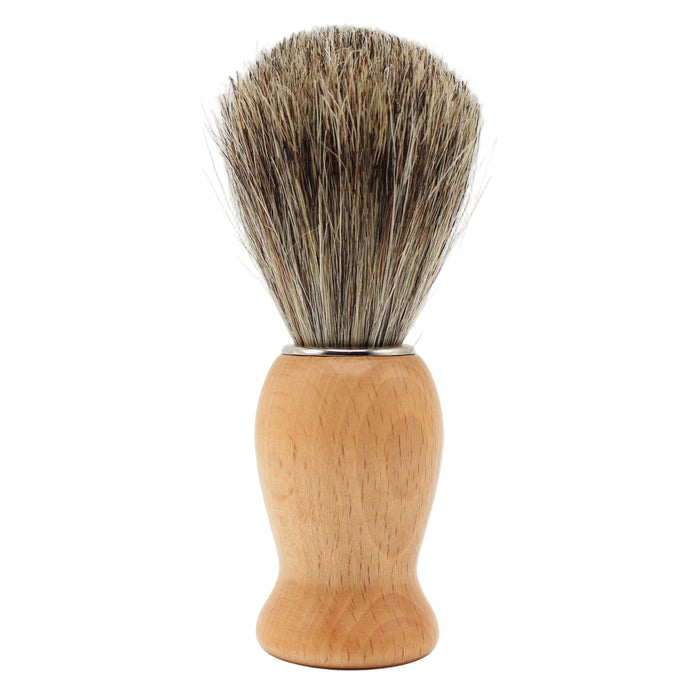 Il Ceppo Light Wood Handle Pure Badger Bristle Shave Brush by Pasteur Pharmacy