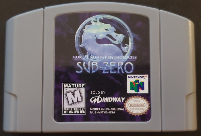 Mortal Kombat Mythologies: Sub-Zero N64 Nintendo 64 Video Game 1997 by VintageVideoGameStore