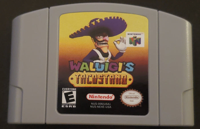 Waluigi's Taco Stand N64 Nintendo 64 Video Game Cartridge by VintageVideoGameStore