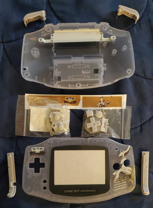 GBA Game Boy Advance Case Replacement Shell Full Housing Pokemon by VintageVideoGameStore