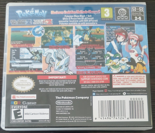 Pokemon Redux Blaze Black & Volt White 2 NDS Game Nintendo DS ROM Hack by VintageVideoGameStore