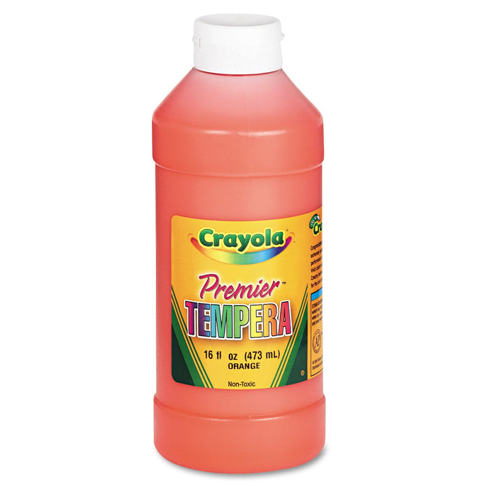 Crayola Premier Tempera Paint, Orange, 16 oz Bottle