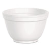 Dart Foam Container, Squat, 6 oz, White, 50/Pack, 20 Packs/Carton