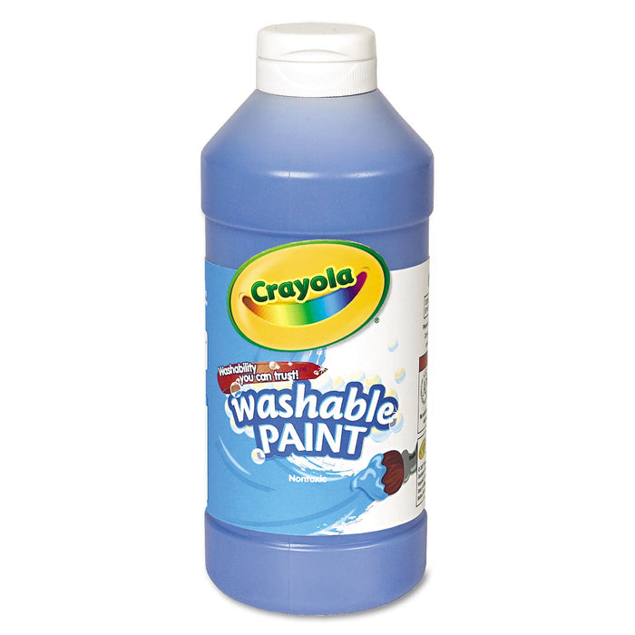 Crayola Washable Paint, Blue, 16 oz Bottle