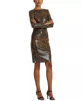 Lauren Ralph Lauren Ocelot-Print Sequined Cocktail Dress by Vanessa Jane