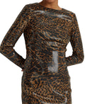 Lauren Ralph Lauren Ocelot-Print Sequined Cocktail Dress by Vanessa Jane