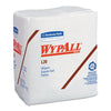 WypAll L20 Towels, 1/4 Fold, 4-Ply, 12.5 x 13, White, 68/Pack, 12/Carton