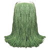 Boardwalk Cut-End Yarn Mop Head, Green, 1 1/4" Headband, 12/Carton