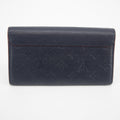 Louis Vuitton Navy Monogram Empreinte Portefeuille Pont Neuf Long Wallet #2033 by Bolt Boutique