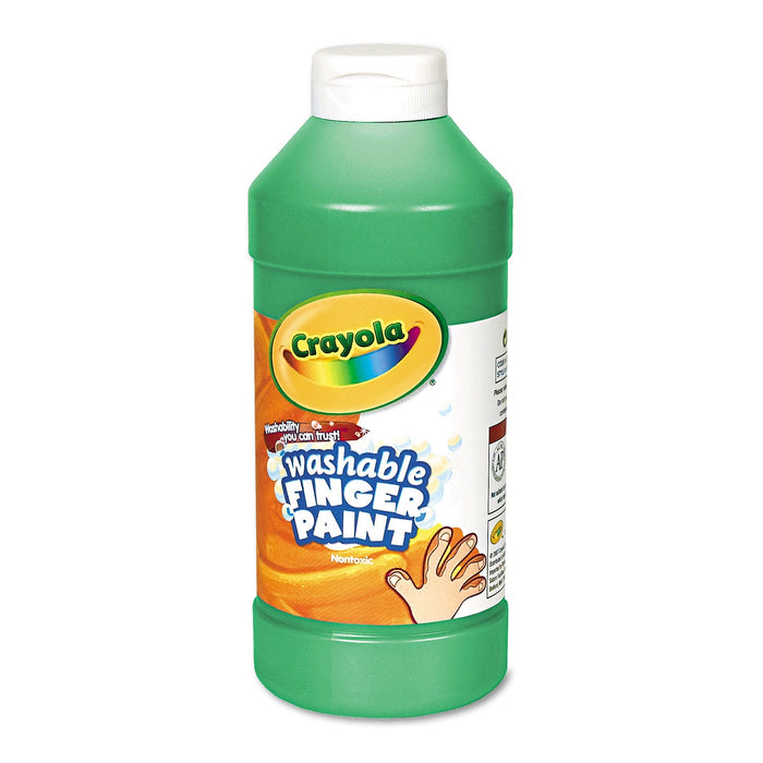 Crayola Washable Fingerpaint, Green, 16 oz Bottle