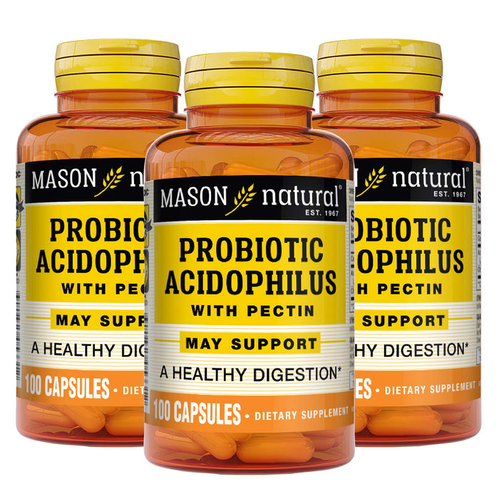 Mason Natural Probiotic Acidophilus With Pectin, 100 Capsules by Pasteur Pharmacy