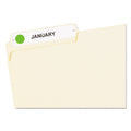 Avery Handwrite Only Self-Adhesive Removable Round Color-Coding Labels, 0.5" dia, Neon Green, 60/Sheet, 14 Sheets/Pack, (5052)