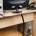 D-Line Cable Tidy Tube, 1" Diameter x 43" Long, Black