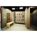 Safco Box Locker, 12w x 18d x 78h, Two-Tone Tan