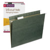 Smead Hanging Folders, Letter Size, 1/5-Cut Tabs, Standard Green, 25/Box