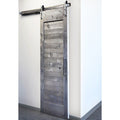 Sure-Loc Satin Nickel Barn Door Hardware Kit (Modern Handle) by Vanessa Jane