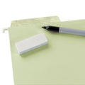 Smead Erasable FasTab Hanging Folders, Letter Size, 1/3-Cut Tabs, Moss, 20/Box