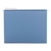 Smead Color Hanging Folders with 1/3 Cut Tabs, Letter Size, 1/3-Cut Tabs, Blue, 25/Box