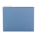 Smead Color Hanging Folders with 1/3 Cut Tabs, Letter Size, 1/3-Cut Tabs, Blue, 25/Box