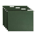 Smead Hanging Folders, Letter Size, 1/5-Cut Tabs, Standard Green, 25/Box