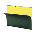 Smead Interior File Folders, 1/3-Cut Tabs: Assorted, Letter Size, 0.75" Expansion, Yellow, 100/Box