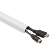 D-Line Decorative Mini Cord Cover, 60" x 1.25" x 0.5" Covers, White
