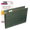Smead Hanging Folders, Legal Size, 1/5-Cut Tabs, Standard Green, 25/Box