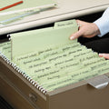 Smead FasTab Hanging Folders, Legal Size, 1/3-Cut Tabs, Moss, 20/Box