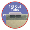 Smead Hanging Folders, Legal Size, 1/5-Cut Tabs, Standard Green, 25/Box