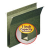 Smead Box Bottom Hanging File Folders, 1" Capacity, Letter Size, Standard Green, 25/Box