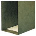 Smead Box Bottom Hanging File Folders, 3" Capacity, Letter Size, Standard Green, 25/Box