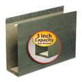 Smead Box Bottom Hanging File Folders, 3" Capacity, Legal Size, Standard Green, 25/Box