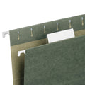 Smead Poly Index Tabs and Inserts For Hanging File Folders, 1/5-Cut, White/Clear, 2.25" Wide, 25/Pack