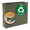 Smead Box Bottom Hanging File Folders, 2" Capacity, Letter Size, Standard Green, 25/Box