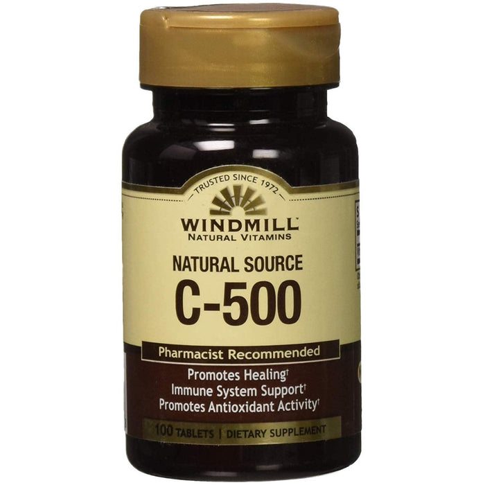Windmill Natural Source Vitamin C-500 Tablets by Pasteur Pharmacy