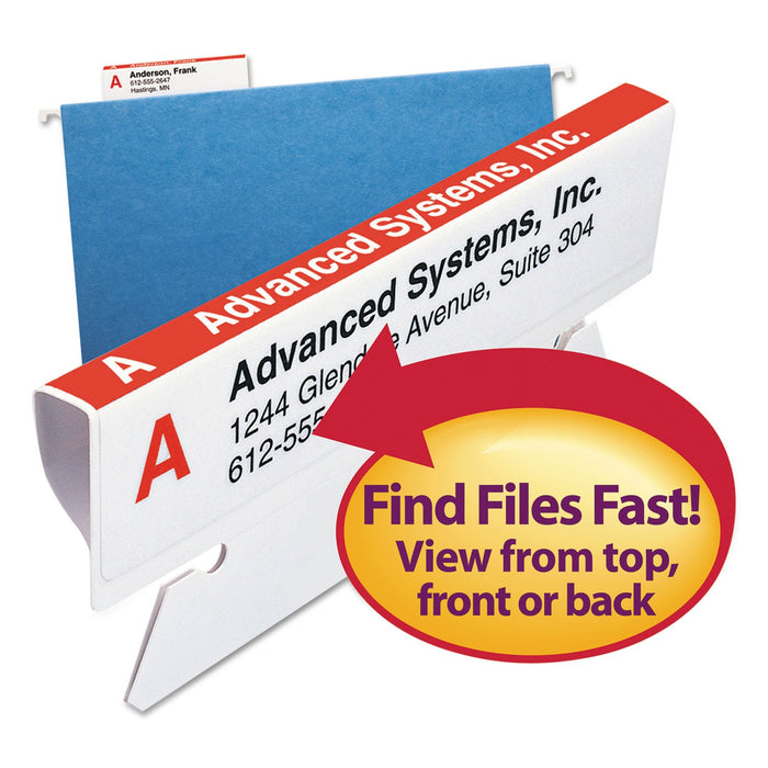 Smead Viewables Hanging Folder Tabs and Labels, Label Pack Refill, 1/3-Cut, Assorted Colors, 3.5" Wide, 160/Pack