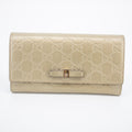 Gucci Gold Guccisima Leather Ribbon Long Wallet #2056 by Bolt Boutique