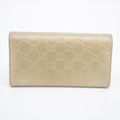 Gucci Gold Guccisima Leather Ribbon Long Wallet #2056 by Bolt Boutique