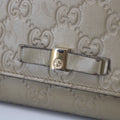 Gucci Gold Guccisima Leather Ribbon Long Wallet #2056 by Bolt Boutique