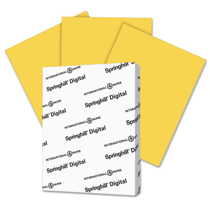 Springhill Digital Vellum Bristol Color Cover, 67 lb Bristol Weight, 8.5 x 11, Goldenrod, 250/Pack