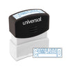 Universal Message Stamp, COMPLETED, Pre-Inked One-Color, Blue Ink
