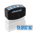Universal Message Stamp, for DEPOSIT ONLY, Pre-Inked One-Color, Blue