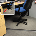 D-Line Light Duty Floor Cable Cover, 72" x 2.5" x 0.5", Black