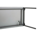 Iceberg Maxx Legroom Wood Folding Table, Rectangular Top, 72w x 18d x 29.5h, Gray/Charcoal