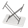 Iceberg IndestrucTable Classic Personal Folding Table, 30w x 20d x 25 to 28h, Platinum